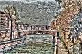 river walk sketch